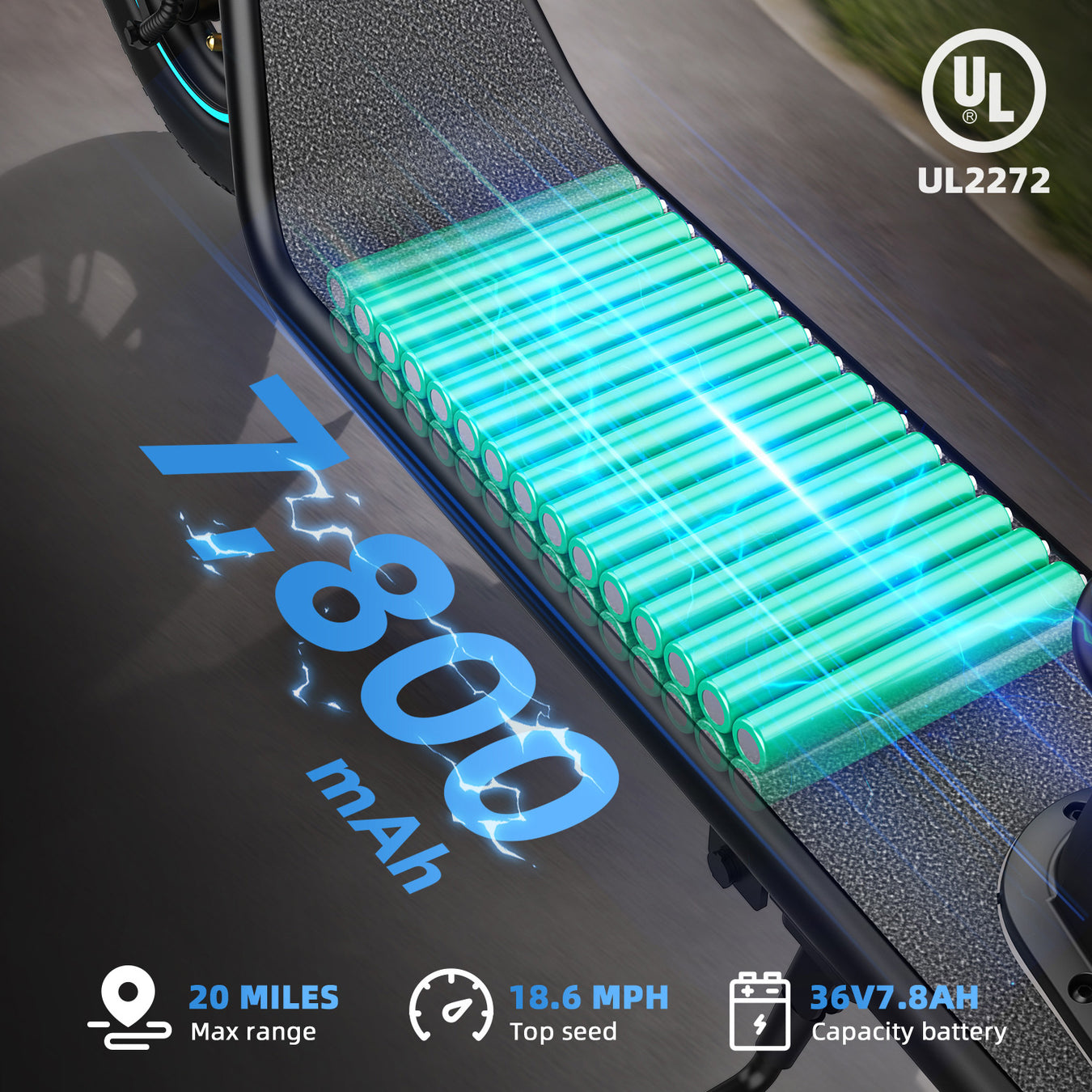 Gyroor X2 Electric Scooter 800W(Peak) with 12 Inch Tires without Seat—UL2272(New version)