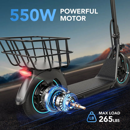 Gyroor X2 electric scooter 800W peak motor, foldable standing design without seat