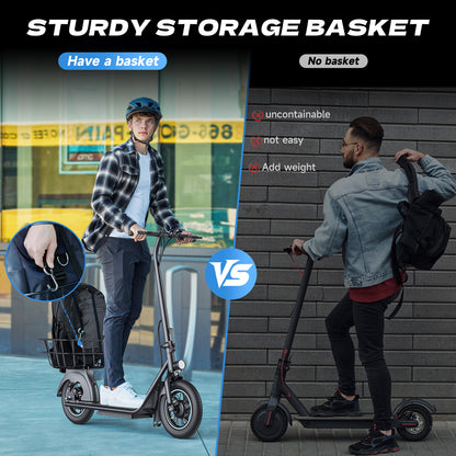 Gyroor X2 Electric Scooter 800W with 12" Tires, No Seat