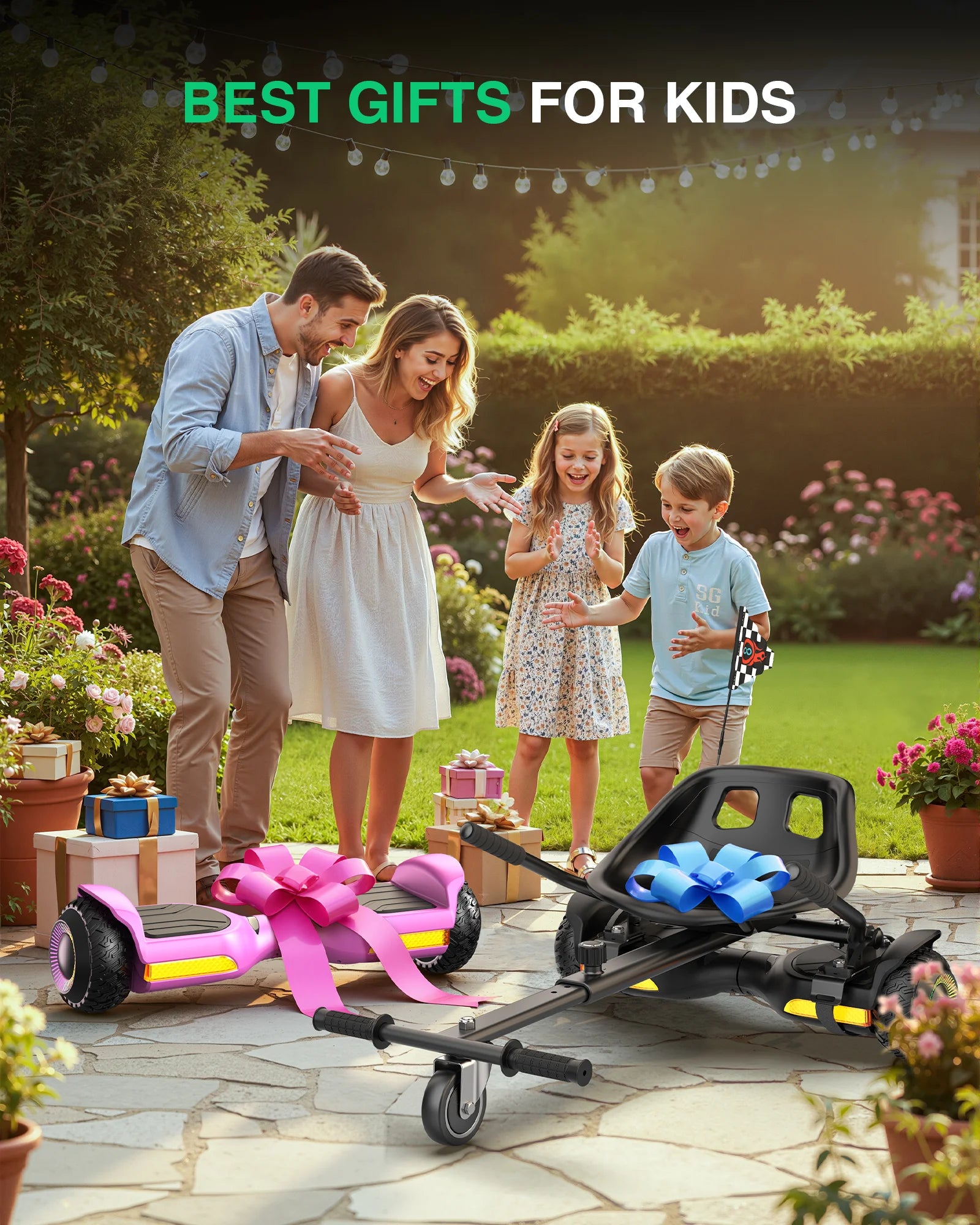 Gyroor Self Balancing Scooter 500W with K1 Adjustable Seat Attachment