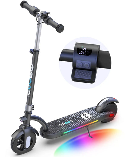 Gyroor H40 kids electric scooter in black for teens ages 8-14