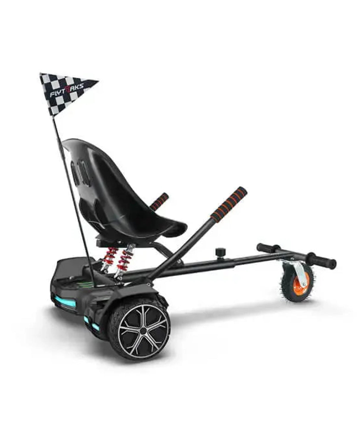 Gyroor K2 hoverboard go-kart seat attachment, full product view