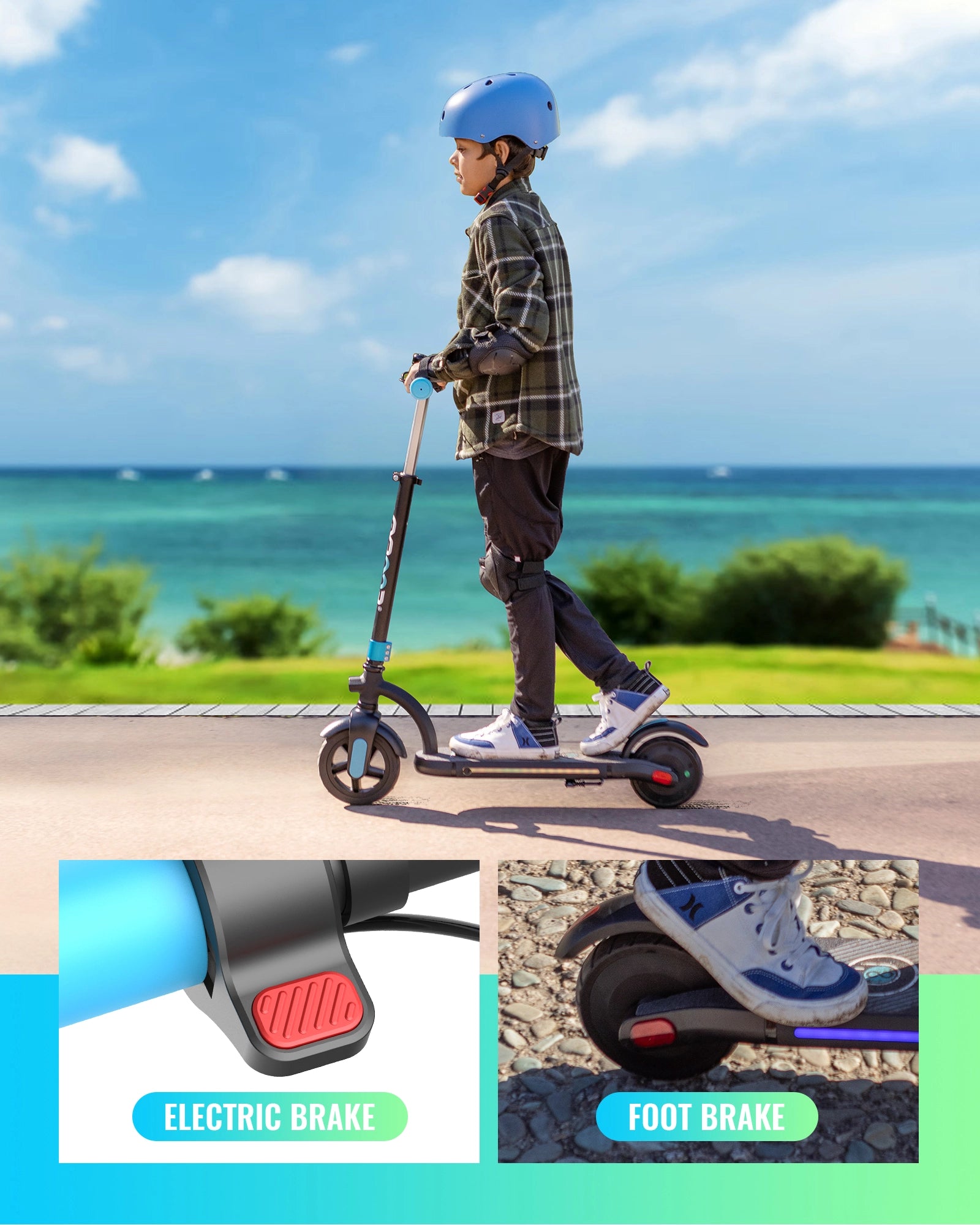 Gyroor H40 Electric Scooter For Kids and Teens Ages 8-14