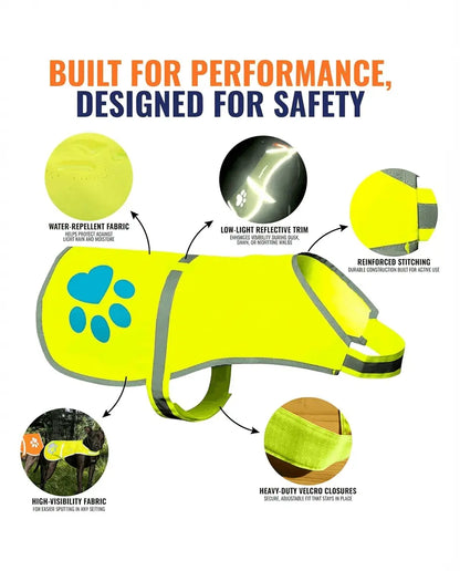 Dog Reflective Vest Dog-Reflective-Vest-X Dog-Reflective-Vest-S Dog-Reflective-Vest-M Dog-Reflective-Vest-L