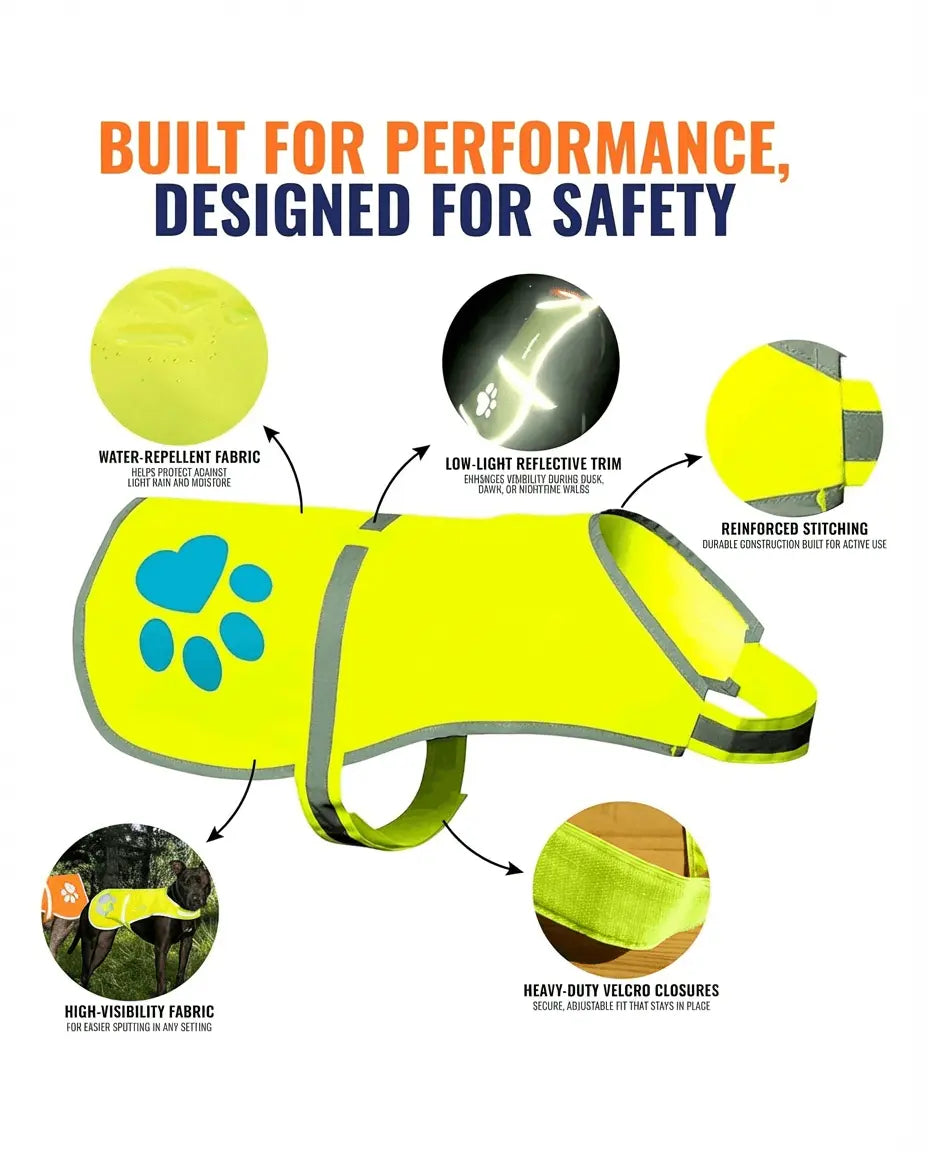 Dog Reflective Vest Dog-Reflective-Vest-X Dog-Reflective-Vest-S Dog-Reflective-Vest-M Dog-Reflective-Vest-L