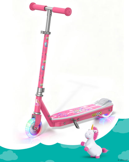 Minions | Gyroor Kids Electric Scooter with Adjustable Height and Adjustable Handlebar