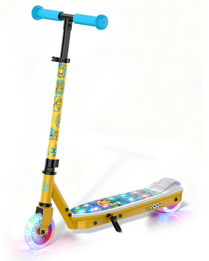 Minions | Gyroor Kids Electric Scooter with Adjustable Height and Adjustable Handlebar
