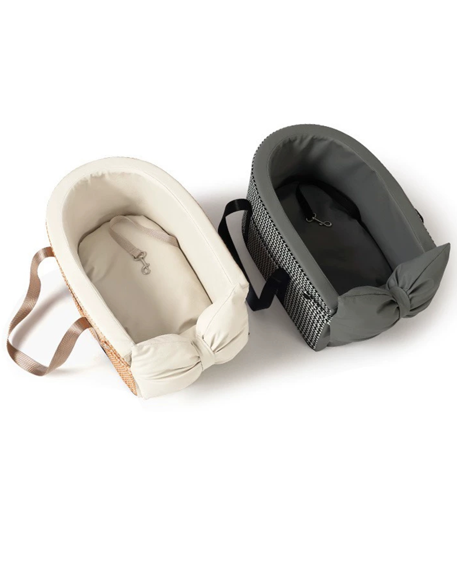 Padded Basket Insert for Pets with Bow Design