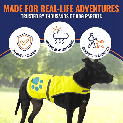 Dog Reflective Vest Dog-Reflective-Vest-X Dog-Reflective-Vest-S Dog-Reflective-Vest-M Dog-Reflective-Vest-L