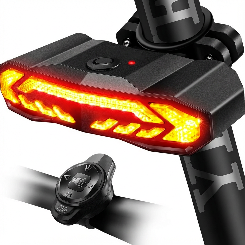 Smart Scooter Light with Turn Signals & Alarm & Horn