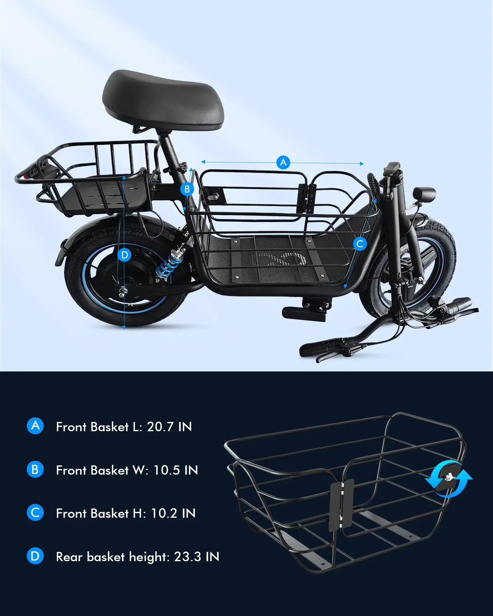 Gyroor C1Plus foldable electric scooter with compact folding design