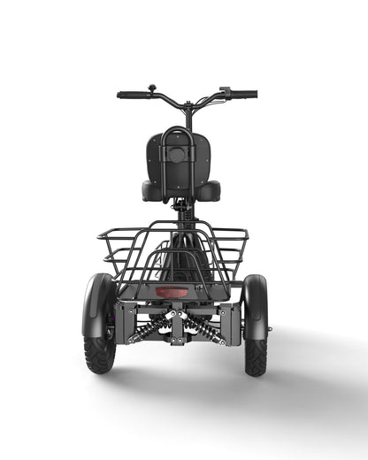 Gyroor C5 Electric Trike with Removable Dual Baskets,1000W(Peak) & 30Miles
