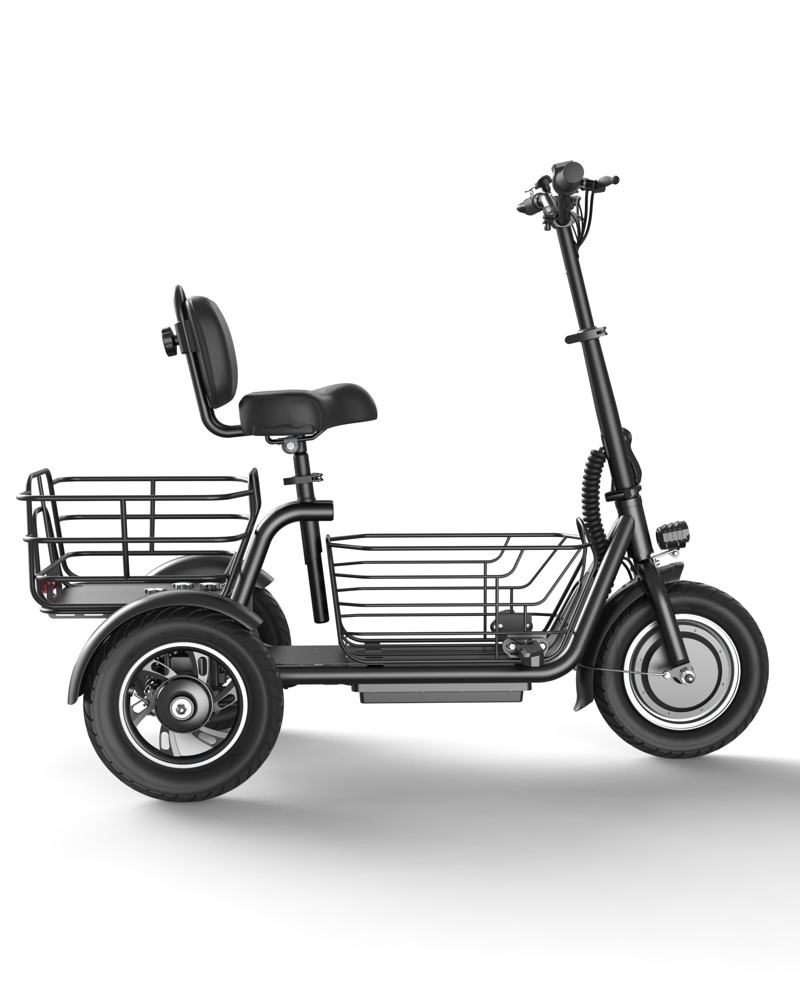 Gyroor C5 Electric Trike with Removable Dual Baskets,1000W(Peak) & 30Miles