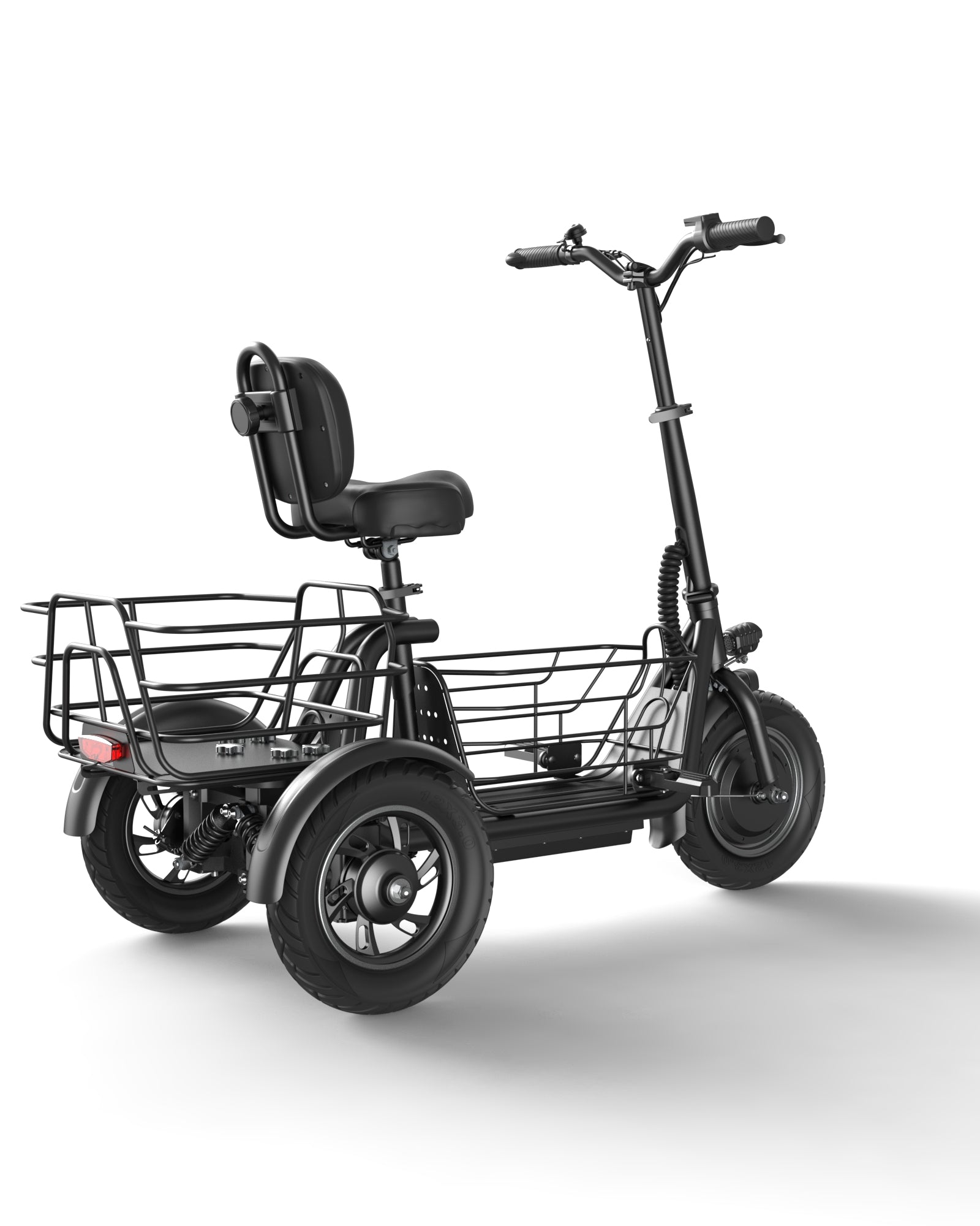 Gyroor C5 Electric Trike with Removable Dual Baskets,1000W(Peak) & 30Miles