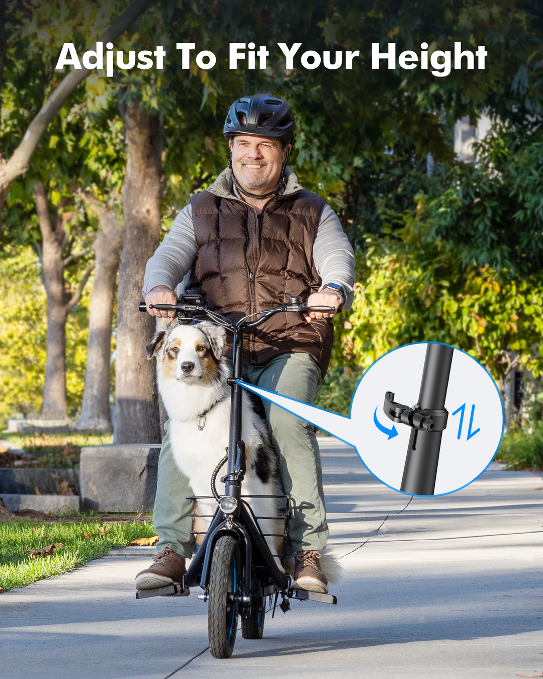 Gyroor C1Plus Electric Scooter 650W With Removeable Two Baskets, Ample Storage for Pets & Cargo-UL2272 New version