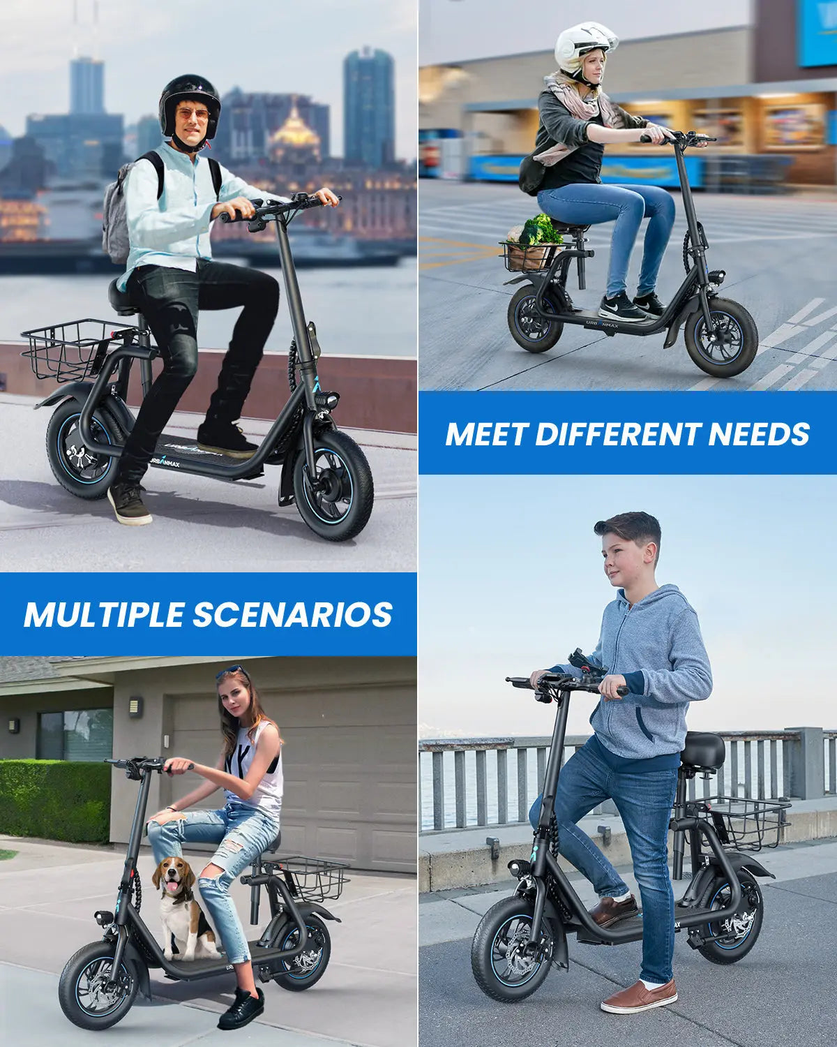 Gyroor C1 electric scooter for commuting, shopping and family travel in the city