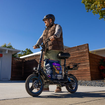 Gyroor C1Plus electric scooter 10-inch wheels with hydraulic suspension and disc brakes