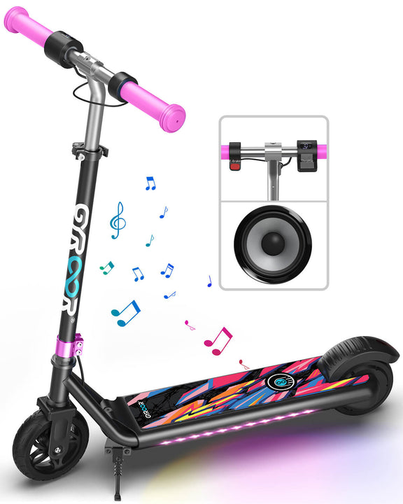 Gyroor H30 Max scooters for teenagers ages 6-12 pink