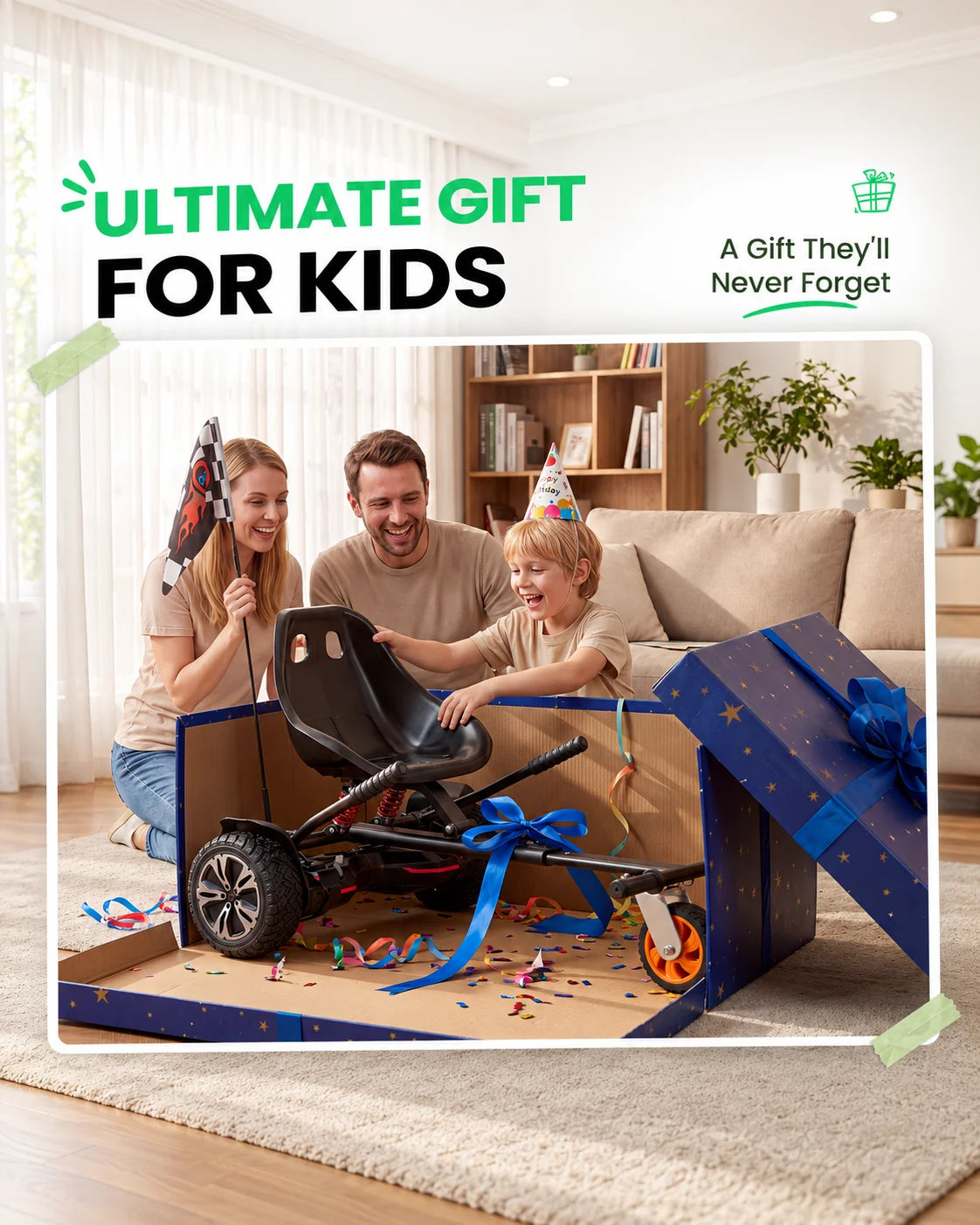 Attacco per go-kart Gyroor K2 Hoverboard con assorbimento degli urti
