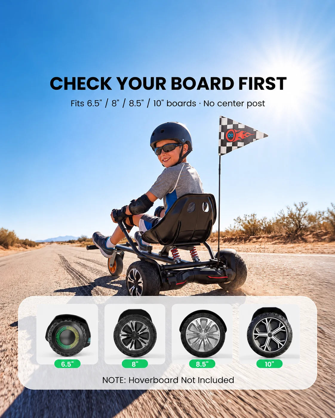 Attacco per go-kart Gyroor K2 Hoverboard con assorbimento degli urti