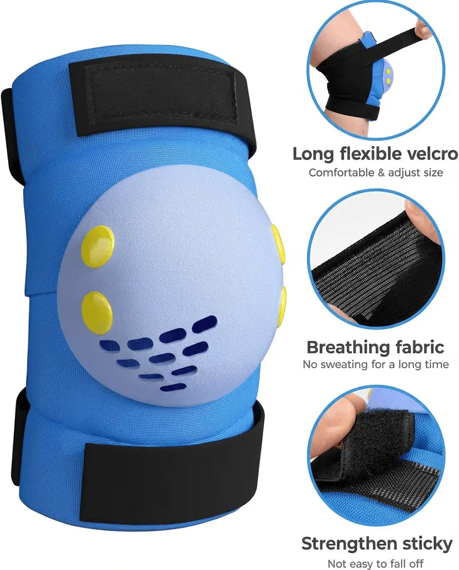 Knee Pads Elbow Pads Wrist Guards Set for Electric Scooter & Hoverboard Knee-Pads-Black Knee-Pads-Pink Knee-Pads-Blue Knee-Pads-Purple