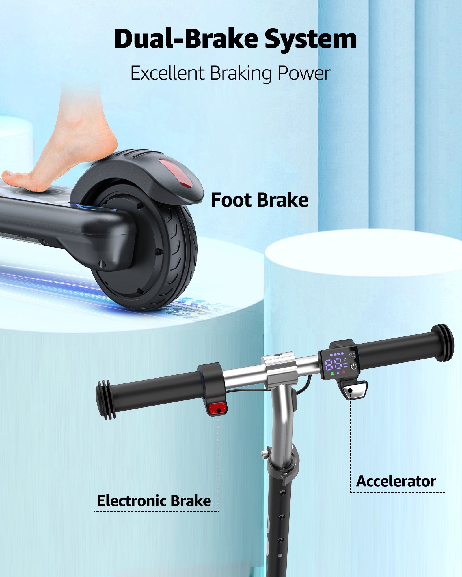 Gyroor H30Max Electric Scooter for Kids (Ages 6–12)