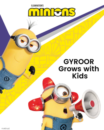 Minions | Gyroor Kids Electric Scooter with Adjustable Height and Adjustable Handlebar
