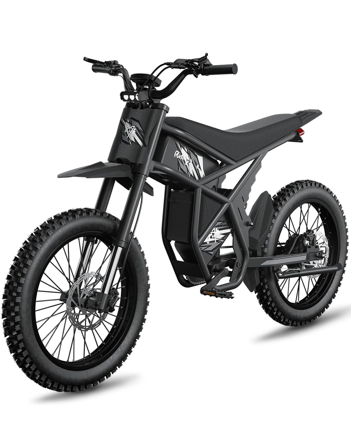 Electric Dirt Bike, 2000W Electric Motorbike, Max 37 MPH & 85 Mile Long Range