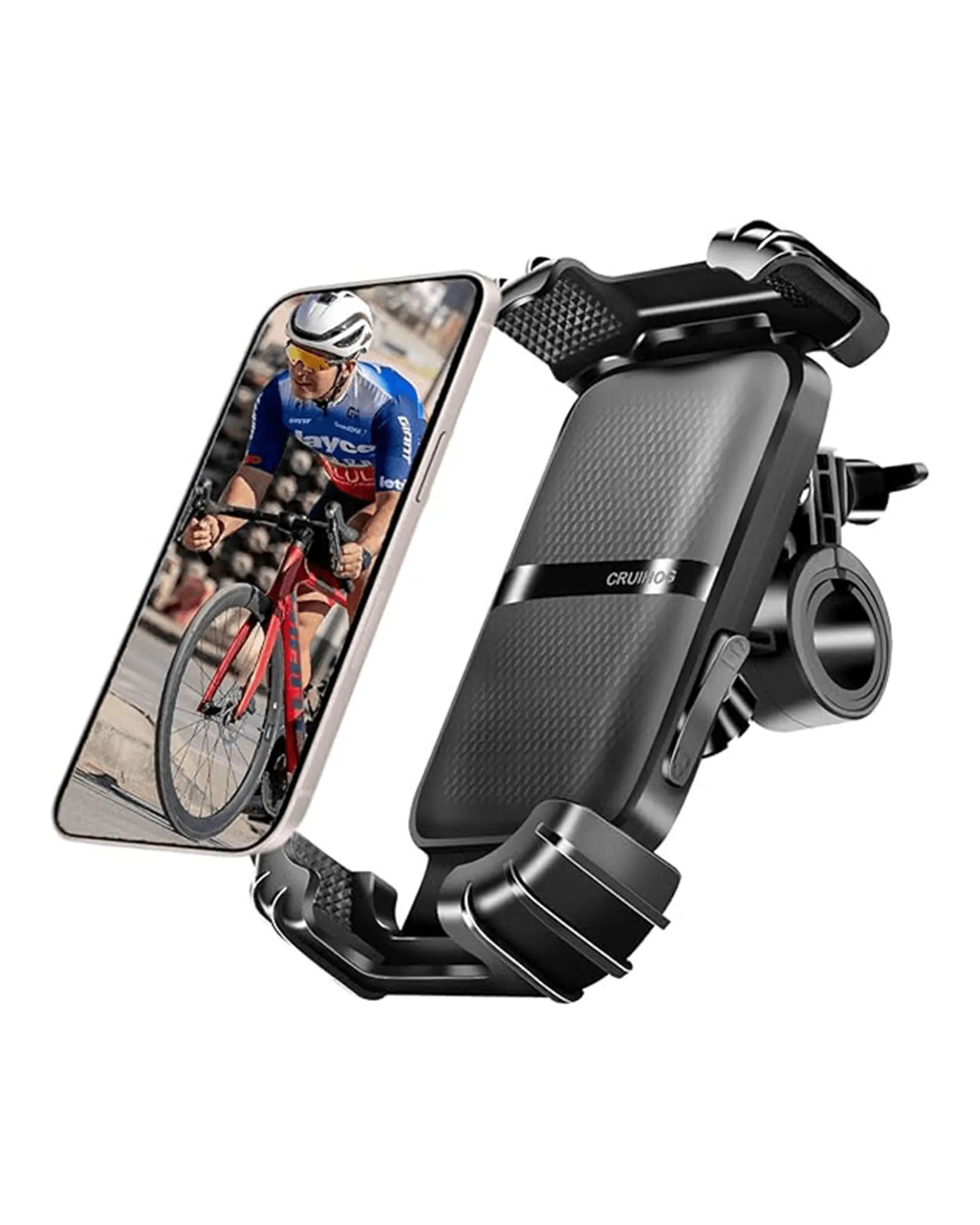 Gyroor bike and electric scooter phone holder with 3-second quick installation