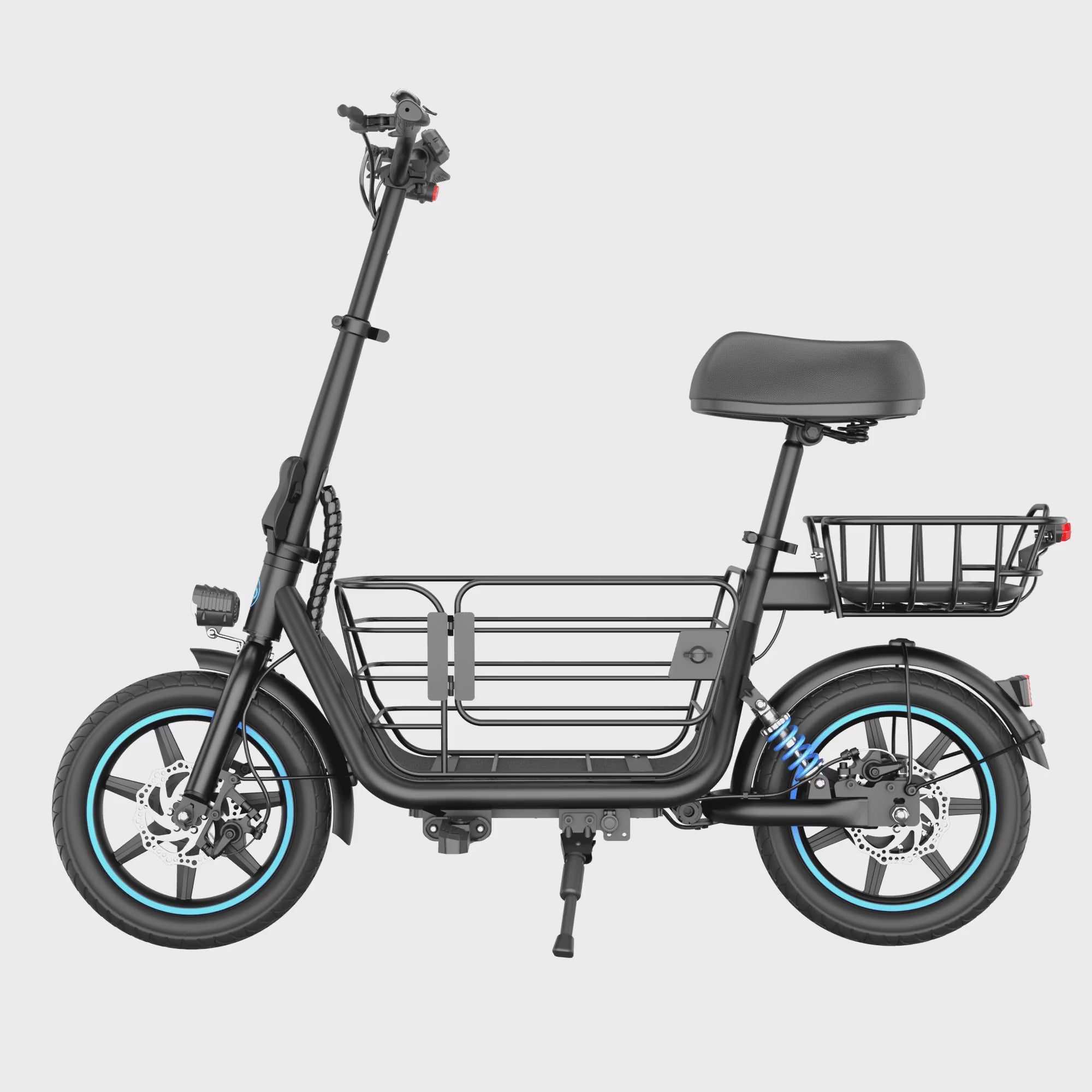 Gyroor C1Plus 1000W Electric Scooter with Dual Baskets for Pets & Cargo