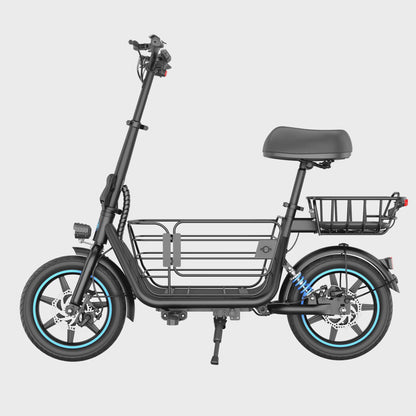 Gyroor C1Plus 1000W Electric Scooter with Dual Baskets for Pets & Cargo
