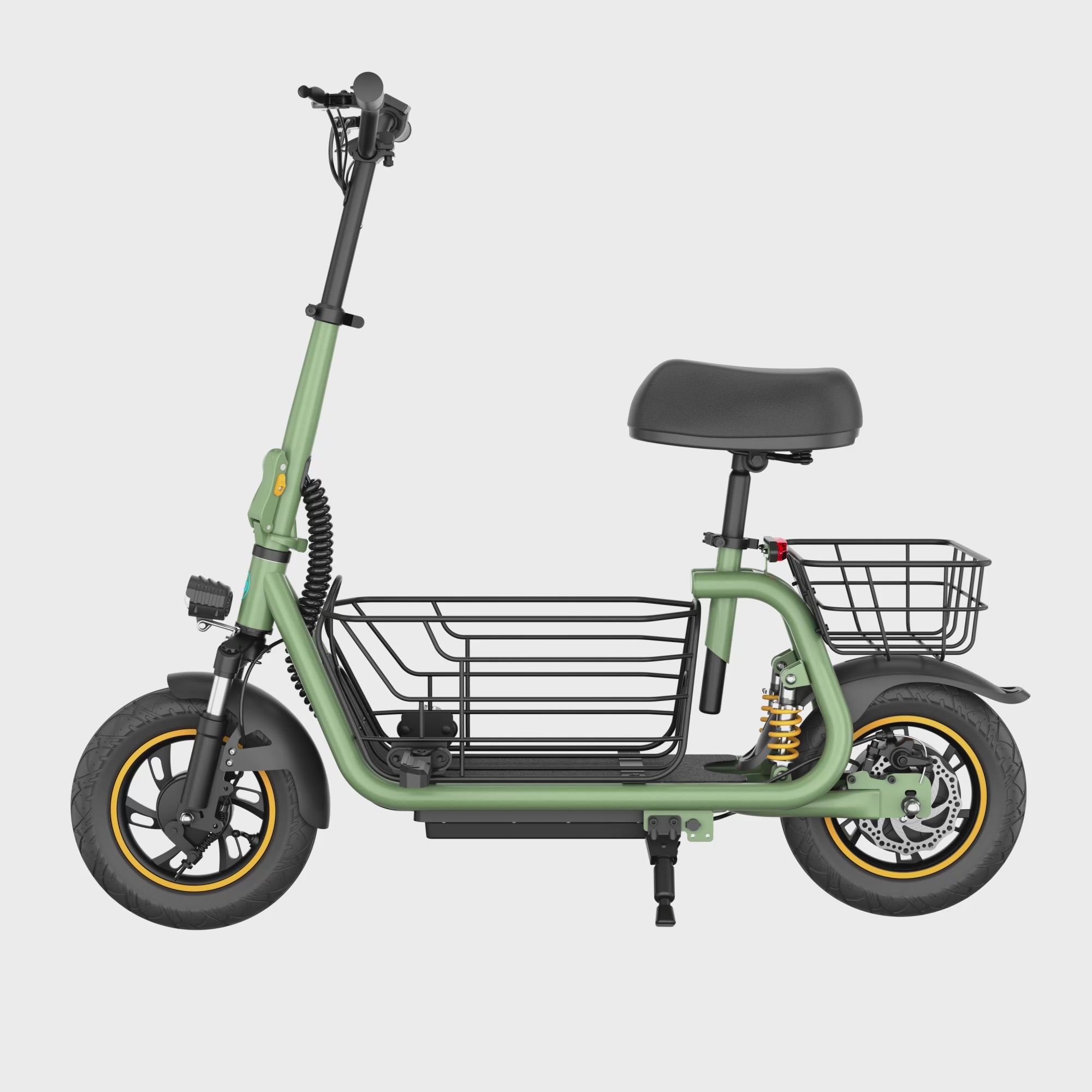 Gyroor C1 Pro 800W Scooter – Dual Baskets for Cargo & Pets