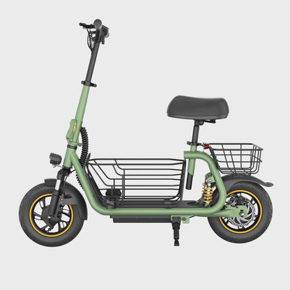 Gyroor C1 Pro 800W Scooter – Dual Baskets for Cargo & Pets