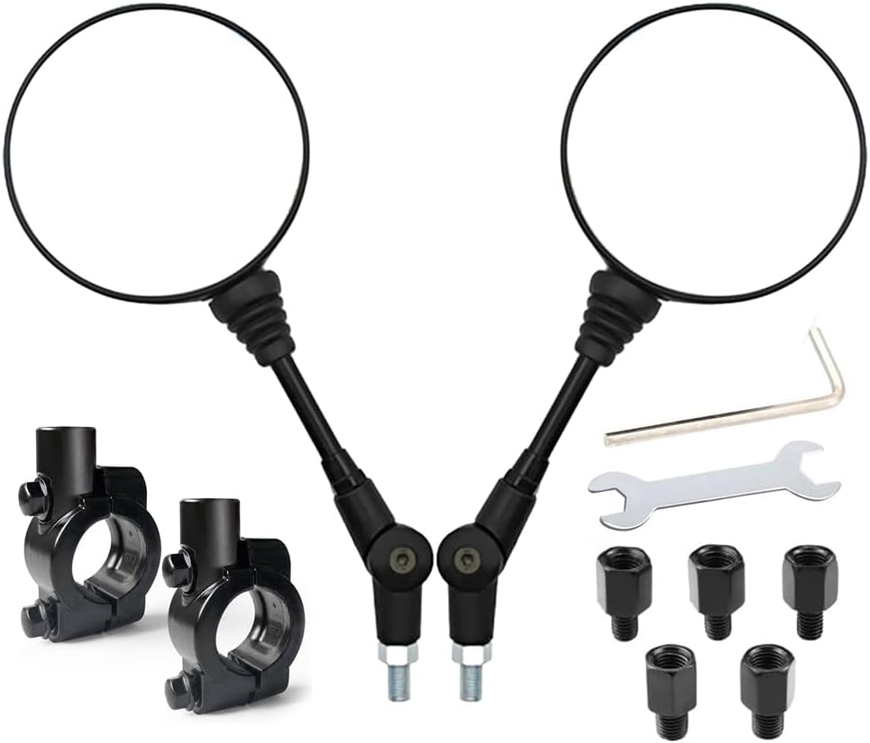 Gyroor Round Folding Mirrors – E-Bike & Scooter