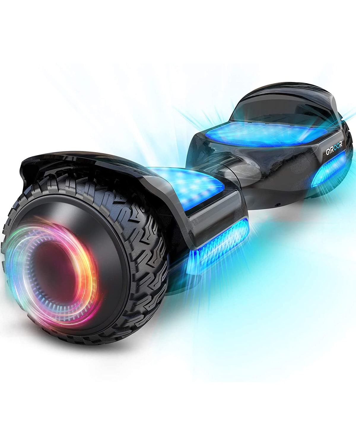 Gyroor G11 hoverboard for kids with flasht LED Lights Black