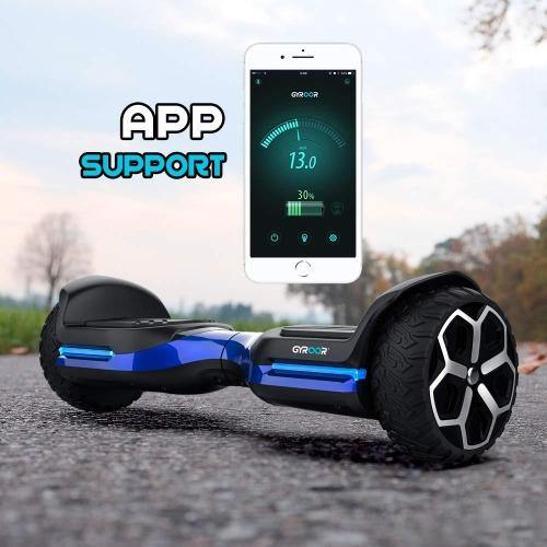 Gyroor 6.5" inch T581Hoverboard, All Terrain Off Road Hoverboard,with Bluetooth Speaker and App-Enabled, Smart Self Balancing Scooter and LED Lights Two-Wheel with UL2272 Certified