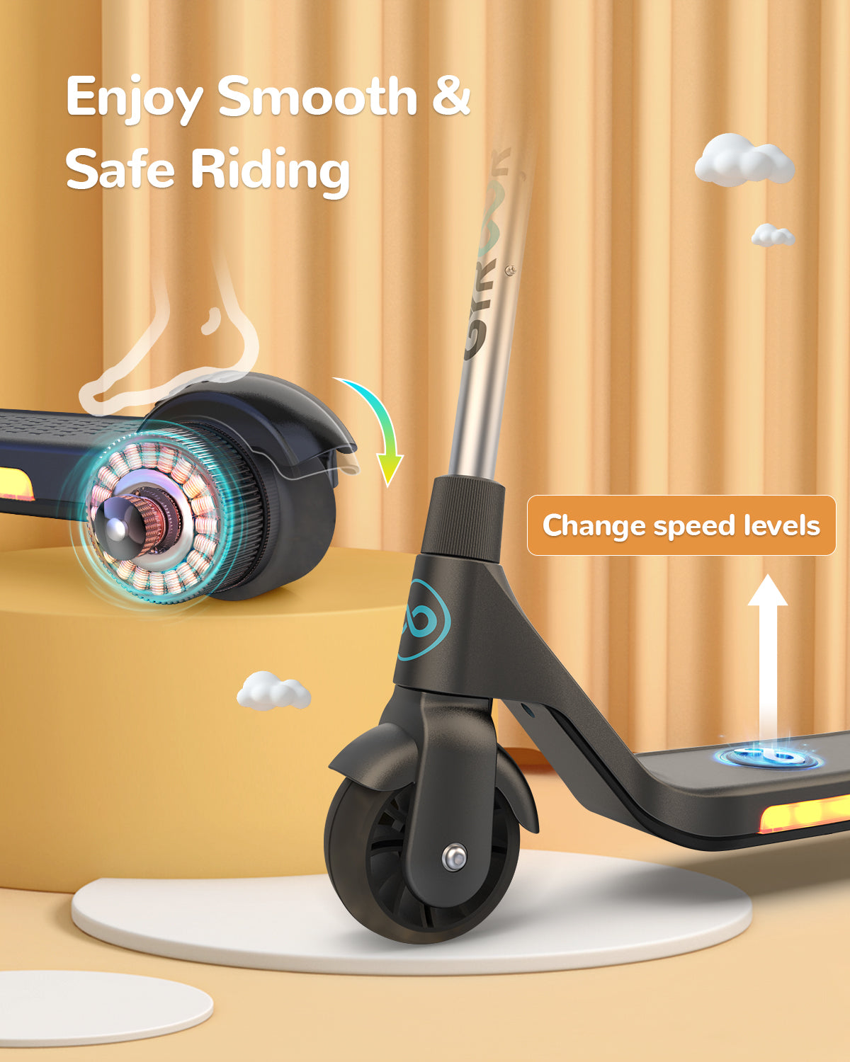 Gyroor H30 Kids Electric Scooter Ages 6-12 Years Old(UK)