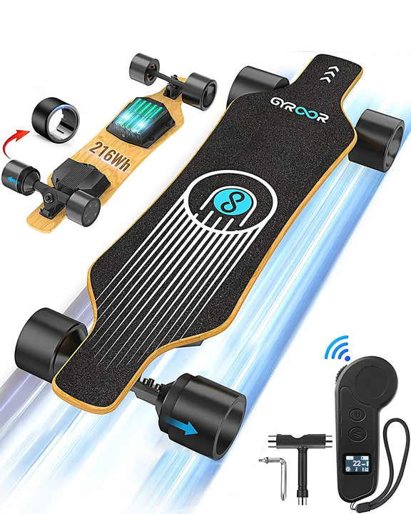 Gyroor R1 electric skateboard, wireless remote skateboard