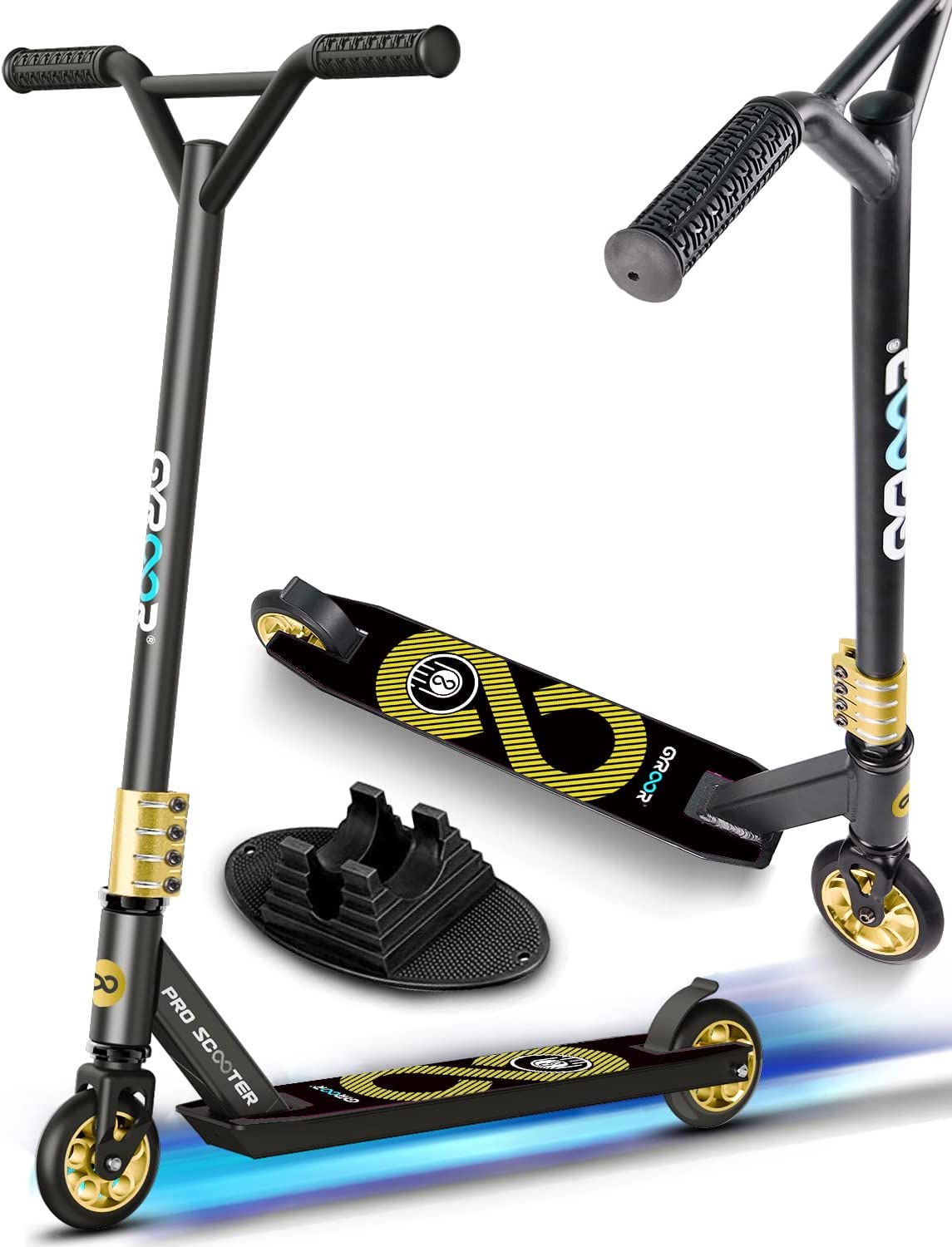 Pro scooter - stunt scooter - trick scooter - Gyroor Z1 scooter - gold